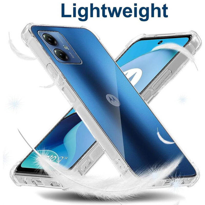 Husa Motorola Moto G54 Techsuit Shockproof Clear Silicone, transparenta