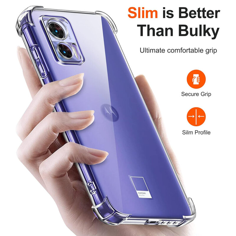 Husa Motorola Edge 30 Neo Techsuit Shockproof Clear Silicone, transparenta