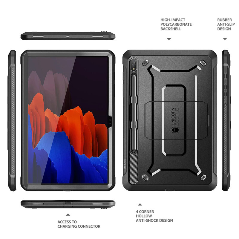 Husa Samsung Galaxy Tab S8 Ultra Supcase Unicorn Beetle Pro, negru