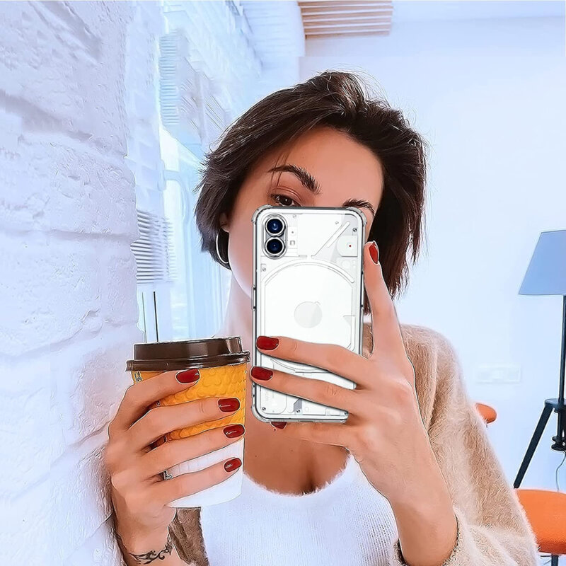 Husa Nothing Phone (1) Techsuit Shockproof Clear Silicone, transparenta