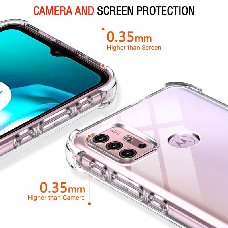 Husa Motorola Moto G20 Techsuit Shockproof Clear Silicone, transparenta