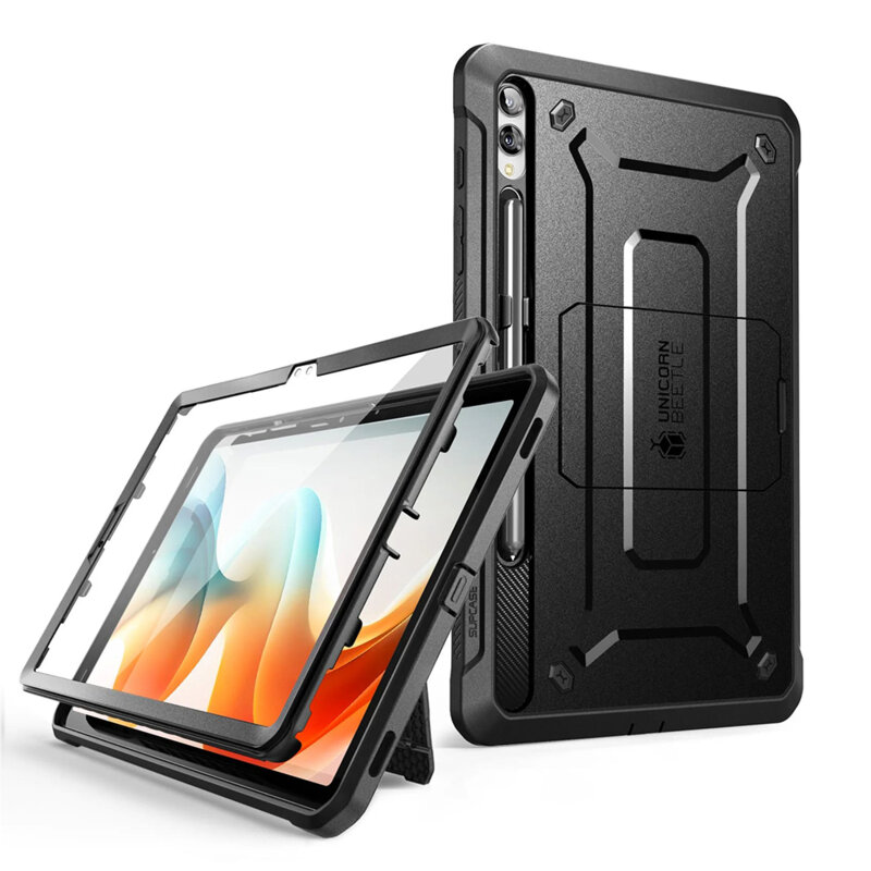 Husa Samsung Galaxy Tab S9 FE Plus Supcase Unicorn Beetle Pro, negru