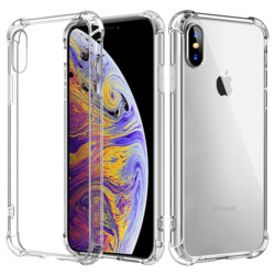 Husa iPhone XS Techsuit Shockproof Clear Silicone, transparenta