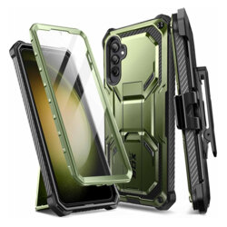 [Pachet 360°] Husa + folie Samsung Galaxy S23 FE I-Blason Armorbox, verde