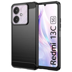 Husa Xiaomi Redmi 13C 5G Techsuit Carbon Silicone, negru