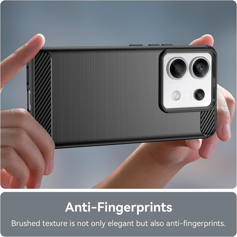 Husa Xiaomi Redmi 13C 4G Techsuit Carbon Silicone, negru