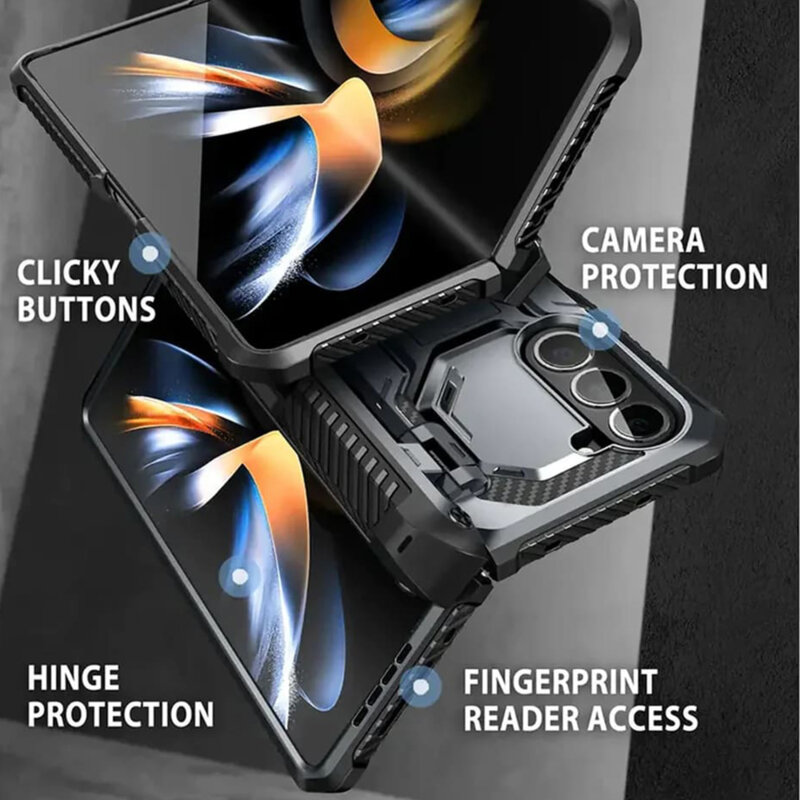 [Pachet 360°] Husa + folie Samsung Galaxy Z Fold5 I-Blason Armorbox, negru