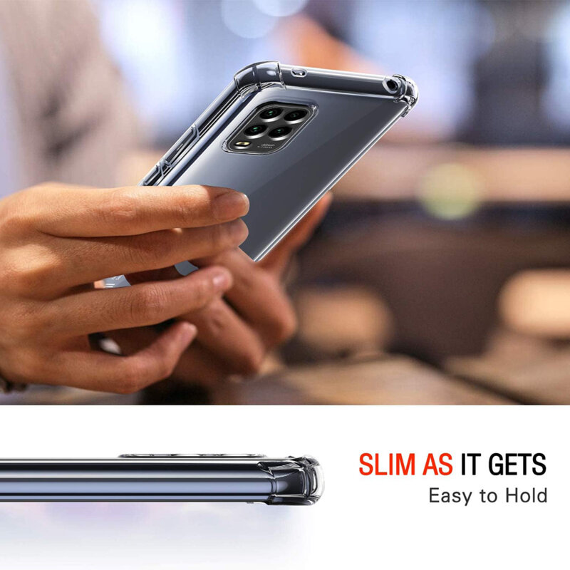 Husa Xiaomi Mi 10 Lite Techsuit Shockproof Clear Silicone, transparenta