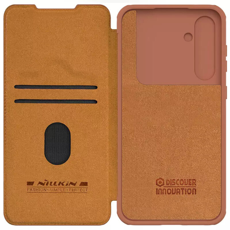 Husa Samsung Galaxy S23 FE Nillkin QIN Pro Leather Case, maro