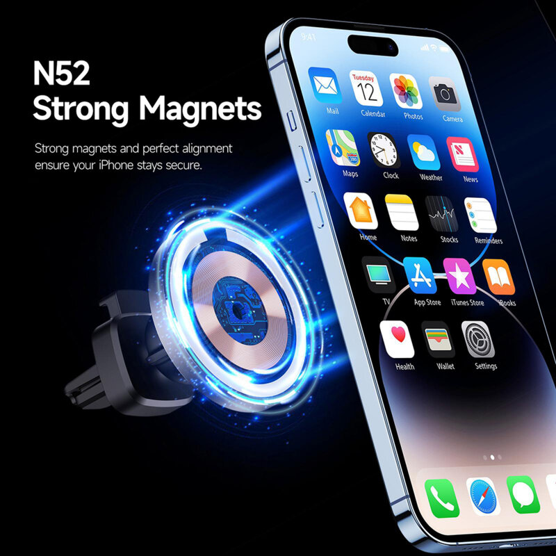 Suport auto wireless charging pentru telefon Duzzona V2, 15W