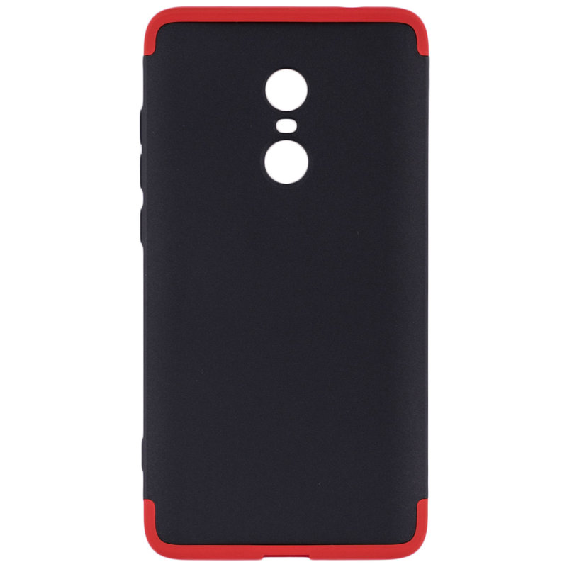 Husa Xiaomi Redmi Note 4 (MediaTek) Smart Case 360 Full Cover Negru-Rosu