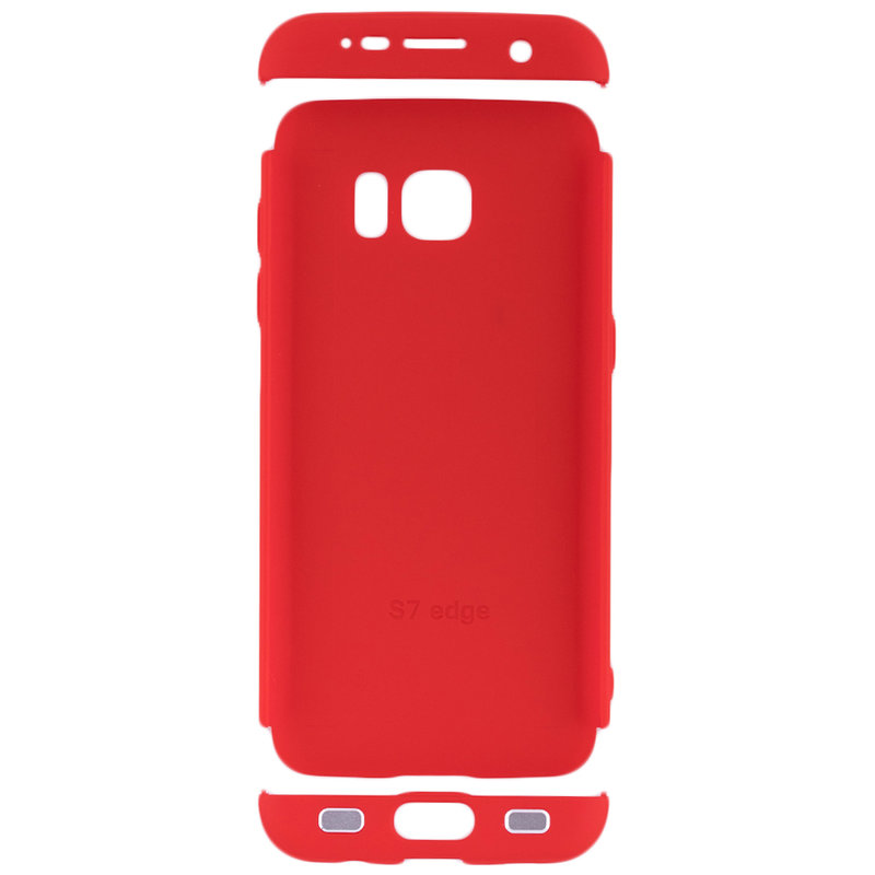 Husa Samsung Galaxy S7 Edge Smart Case 360 Full Cover Rosu