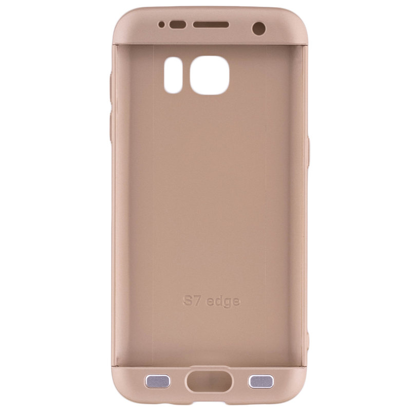 Husa Samsung Galaxy S7 Edge Smart Case 360 Full Cover Auriu