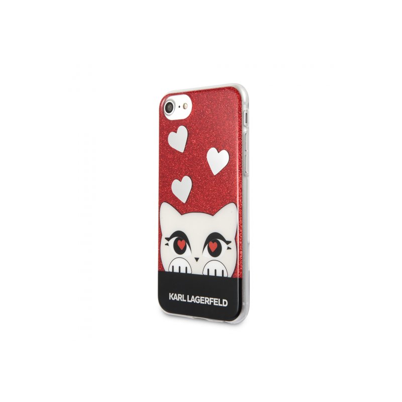 Bumper iPhone 8 Karl Lagerfeld Choupette Valentine - Rosu KLHCP8VDCRE