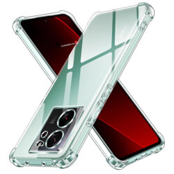 Husa Xiaomi 13T Techsuit Shockproof Clear Silicone, transparenta