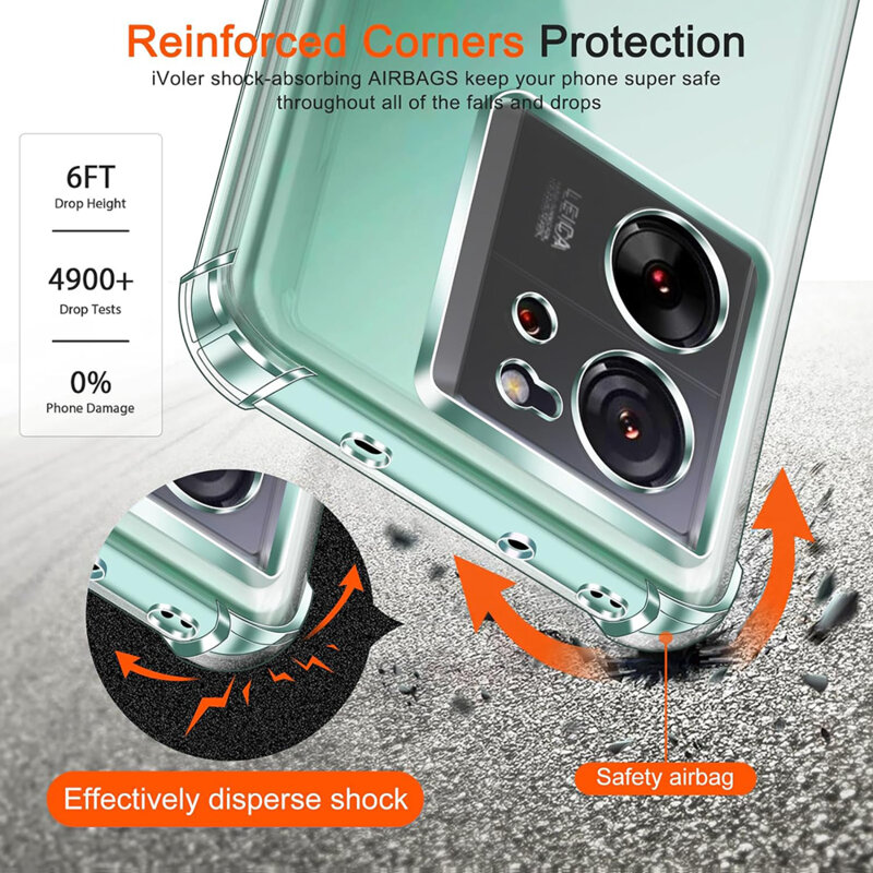 Husa Xiaomi 13T Techsuit Shockproof Clear Silicone, transparenta