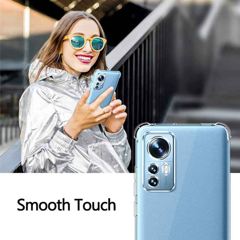Husa Xiaomi 12 Techsuit Shockproof Clear Silicone, transparenta