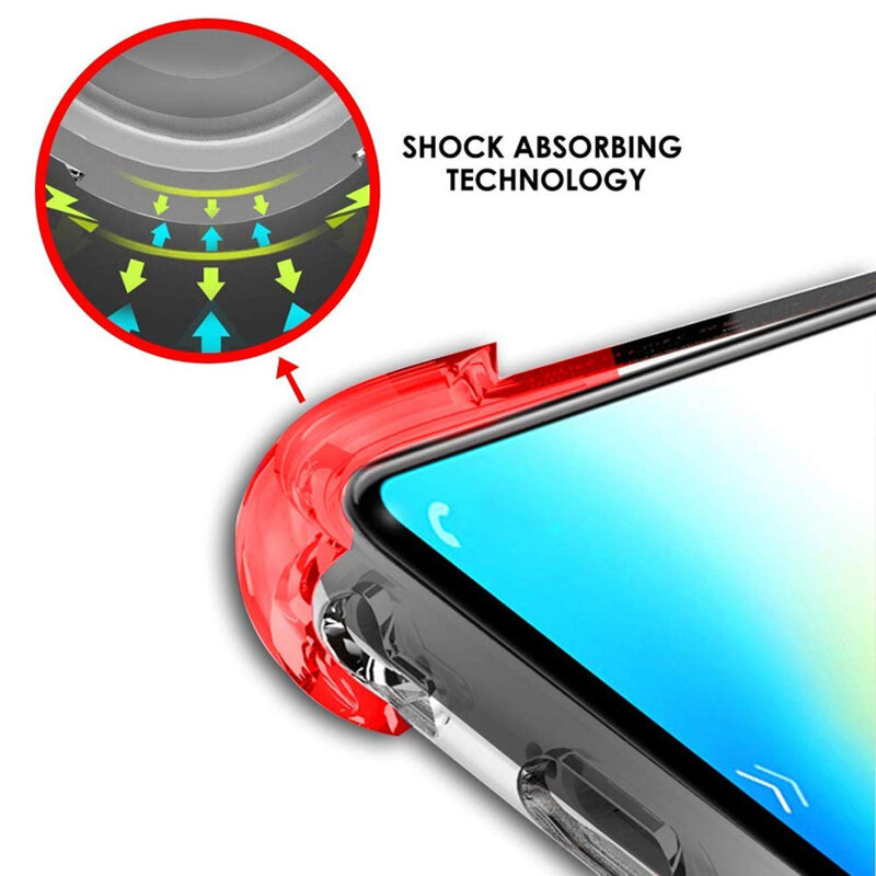 Husa Xiaomi Redmi 9C Techsuit Shockproof Clear Silicone, transparenta