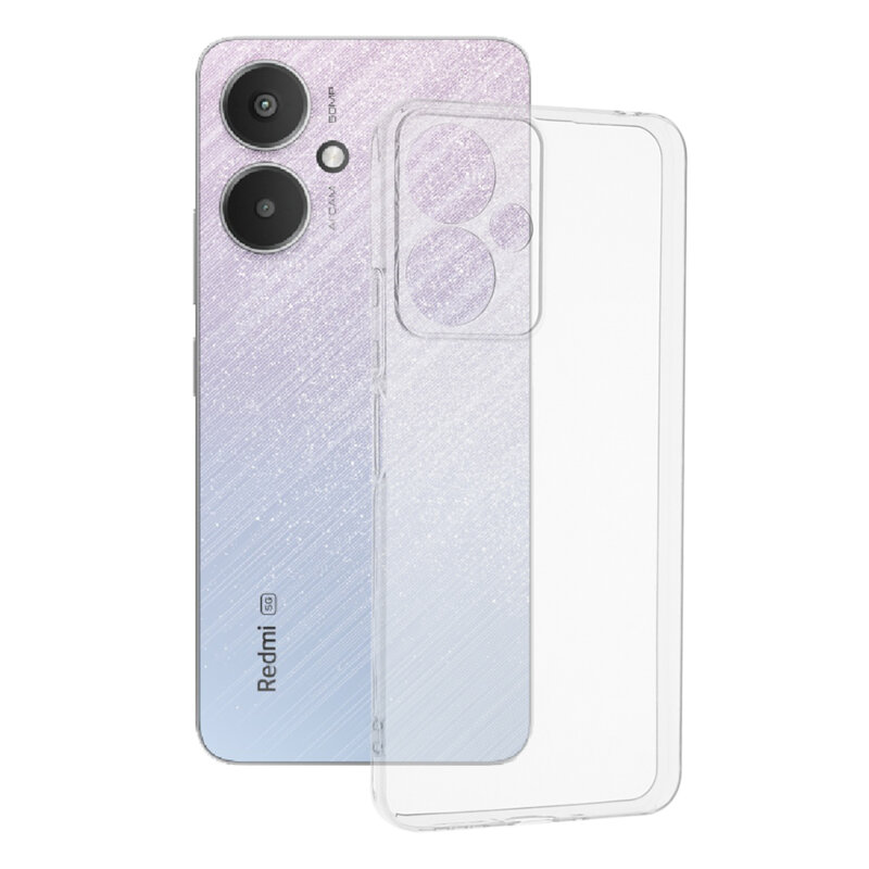 Husa Xiaomi Redmi 13C 5G Techsuit Clear Silicone, transparenta