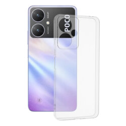 Husa Xiaomi Poco M6 Techsuit Clear Silicone, transparenta