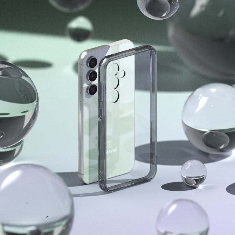 Husa Samsung Galaxy S23 FE Ringke Fusion, fumuriu