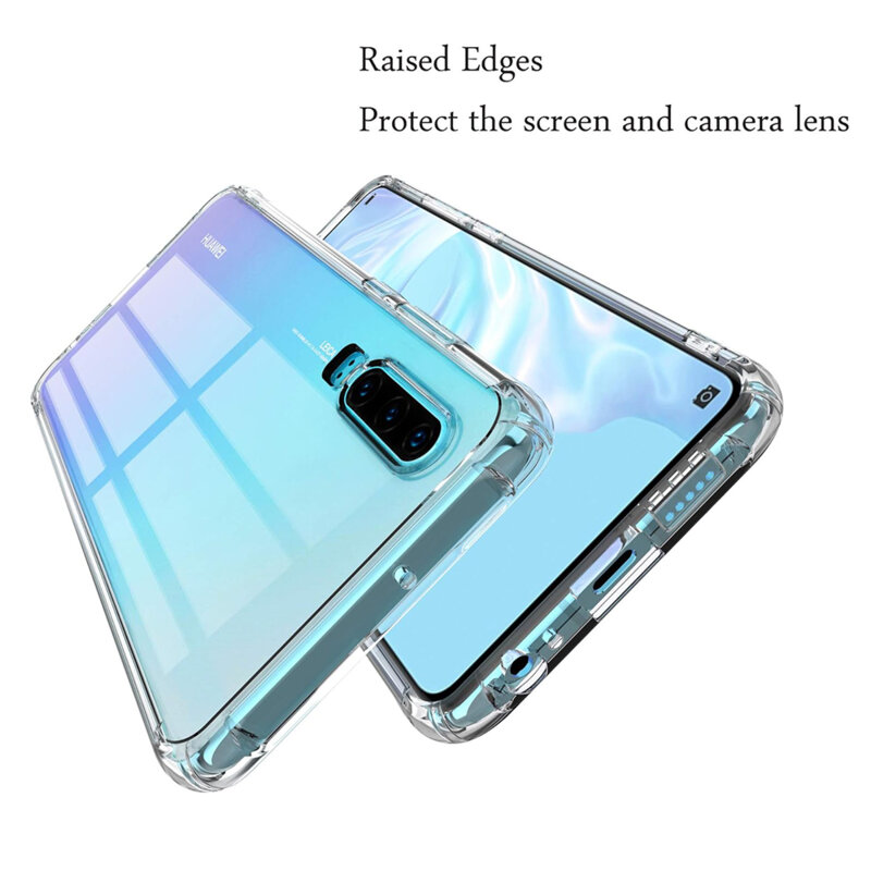 Husa Huawei P30 Techsuit Shockproof Clear Silicone, transparenta