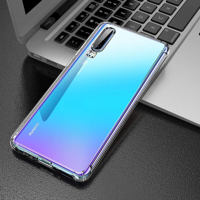 Husa Huawei P30 Techsuit Shockproof Clear Silicone, transparenta