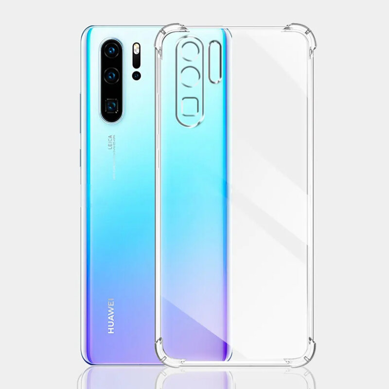 Husa Huawei P30 Pro Techsuit Shockproof Clear Silicone, transparenta
