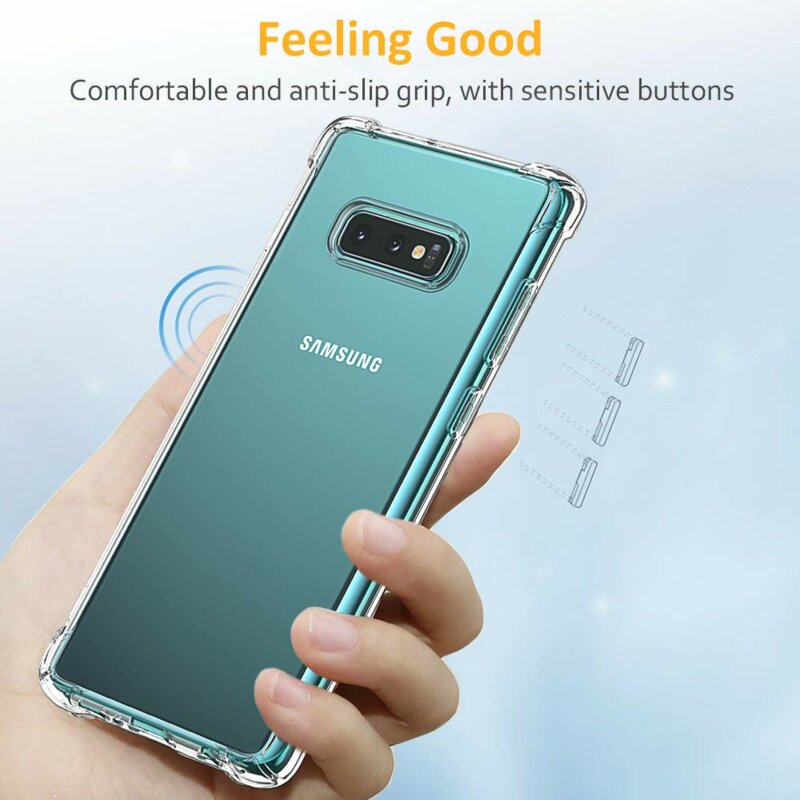 Husa Samsung Galaxy S10e Techsuit Shockproof Clear Silicone, transparenta