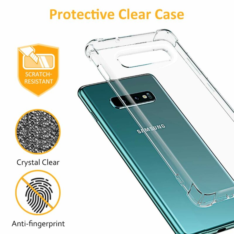 Husa Samsung Galaxy S10e Techsuit Shockproof Clear Silicone, transparenta
