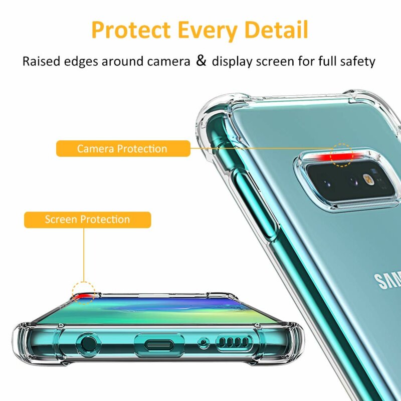 Husa Samsung Galaxy S10e Techsuit Shockproof Clear Silicone, transparenta