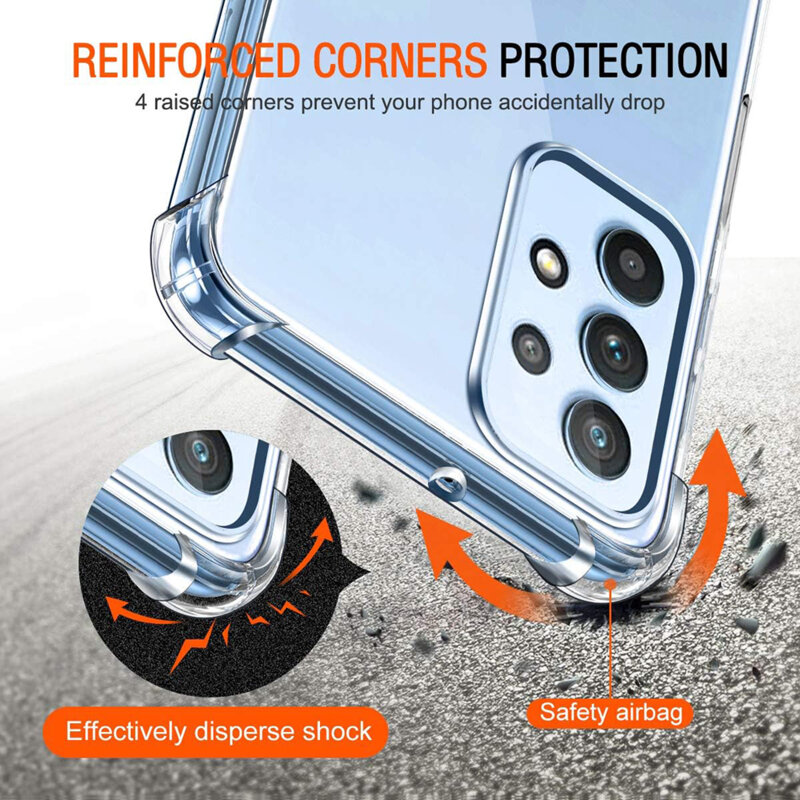 Husa Samsung Galaxy A32 4G Techsuit Shockproof Clear Silicone, transparenta