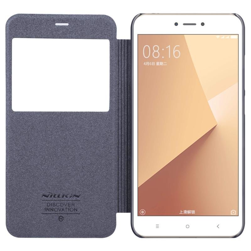 Husa Xiaomi Redmi Note 5A Nillkin Sparkle S-View Flip Gri