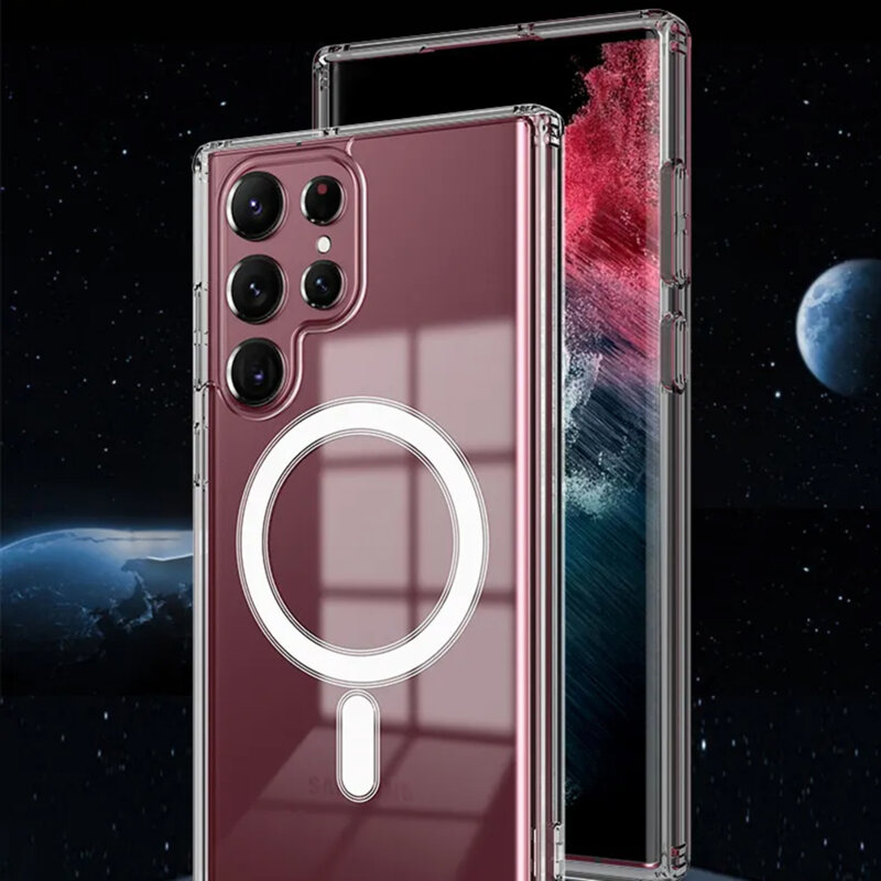 Husa Samsung Galaxy S24 Ultra Techsuit MagSafe Pro, transparenta