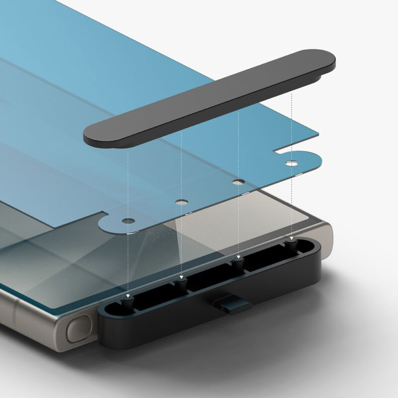 [Pachet 2x] Folie Samsung Galaxy S24 Ultra Ringke Dual Easy Film Full Coverage, transparenta