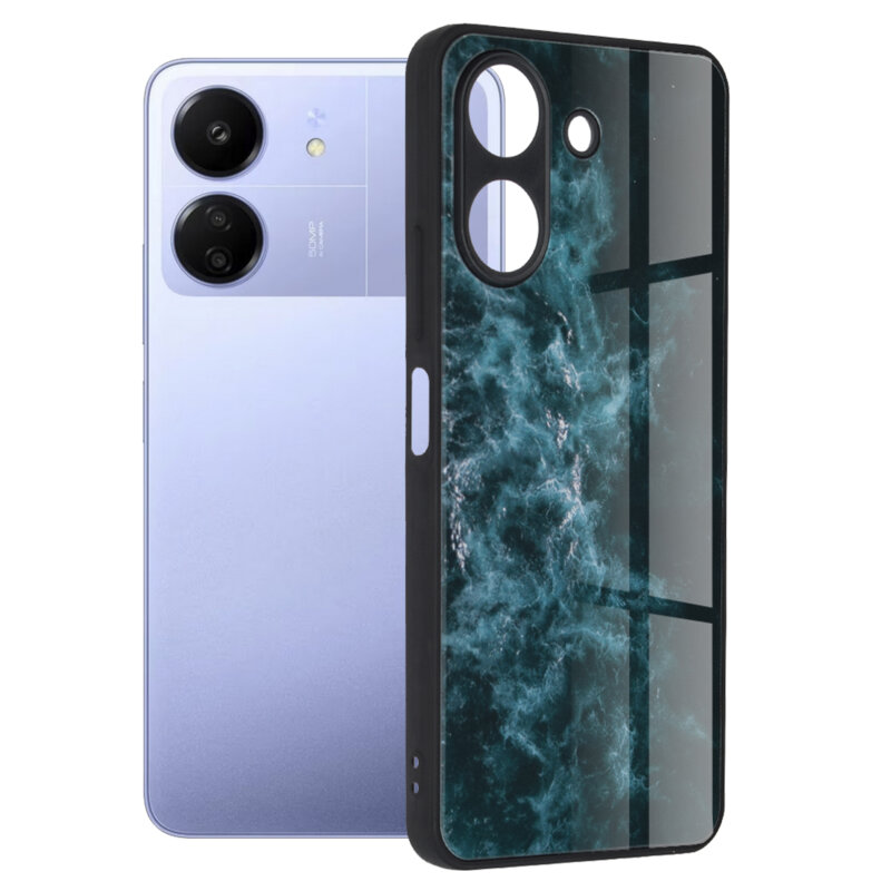 Husa Xiaomi Poco C65 Techsuit Glaze, Blue Nebula
