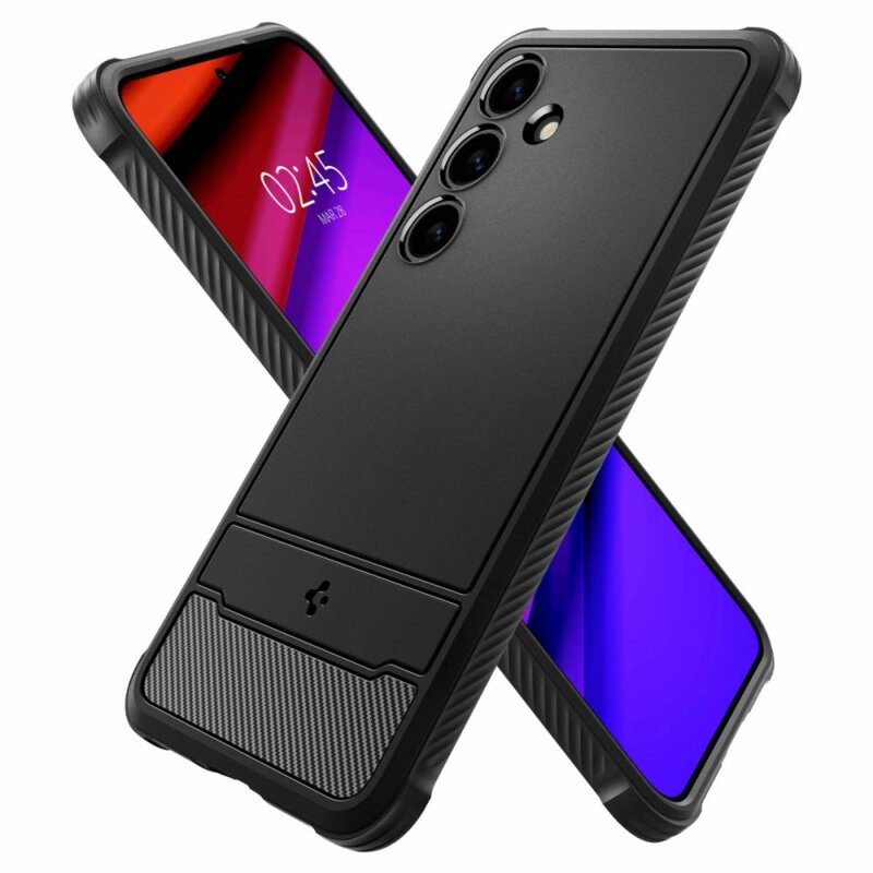 Husa Samsung Galaxy S24 Plus Spigen Rugged Armor, negru