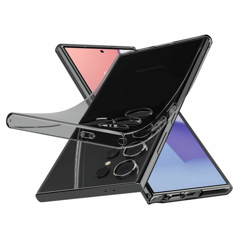 Husa Samsung Galaxy S24 Ultra Spigen Liquid Crystal, cenusiu