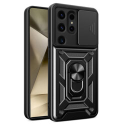 Husa Samsung Galaxy S24 Ultra protectie camera Techsuit CamShield Series, negru
