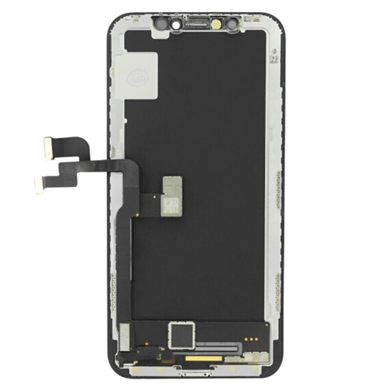 Display original iPhone X OLED touchscreen cu rama, negru