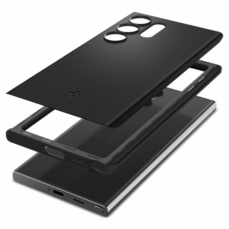 Husa Samsung Galaxy S24 Ultra Spigen Thin Fit, negru