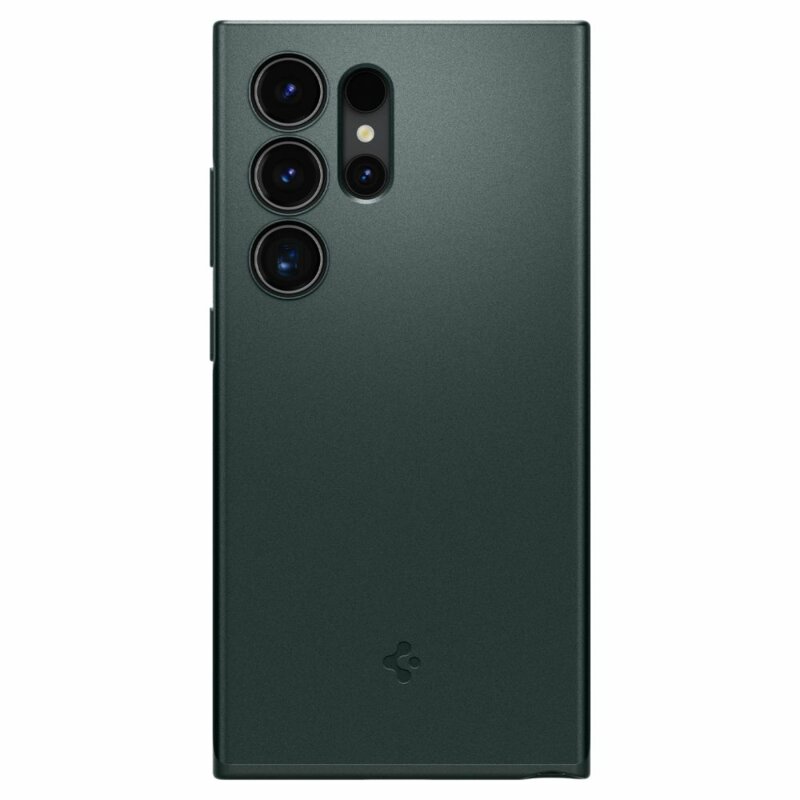 Husa Samsung Galaxy S24 Ultra Spigen Thin Fit, verde inchis