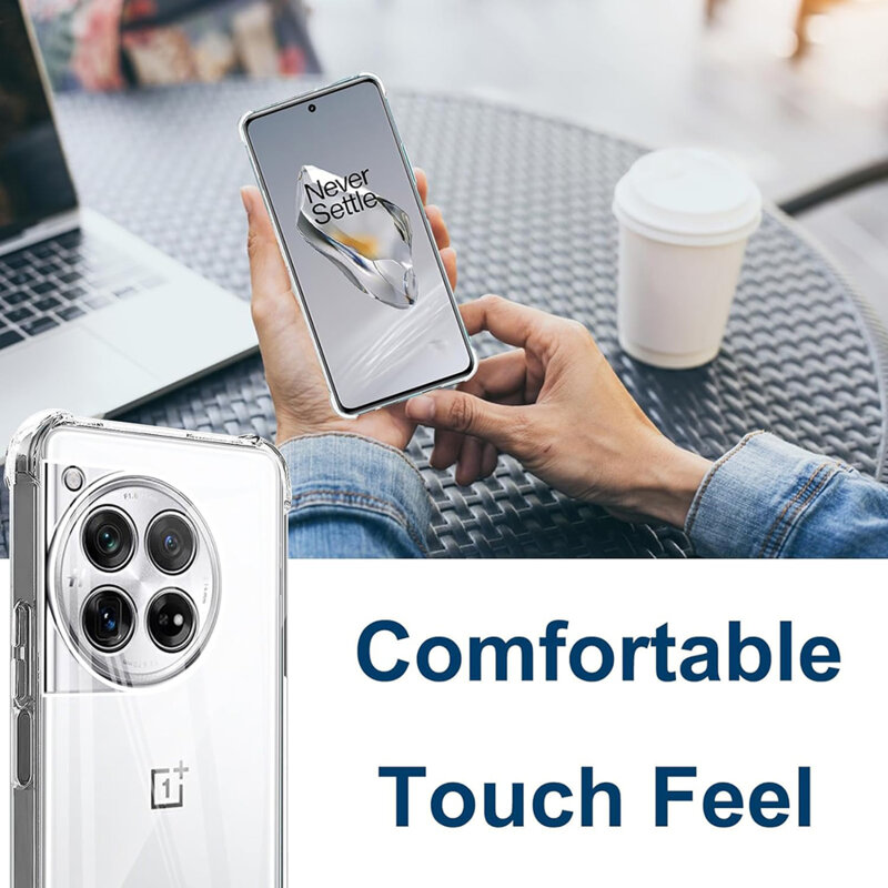 Husa OnePlus 12 Techsuit Shockproof Clear Silicone, transparenta