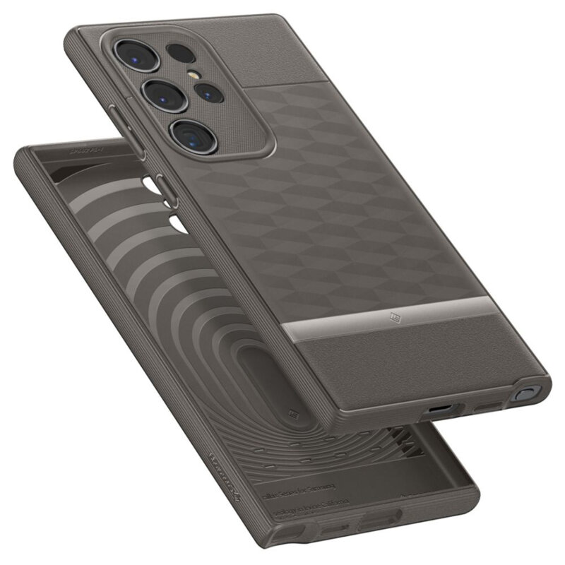 Husa Samsung Galaxy S24 Ultra Spigen Caseology Parallax, gri