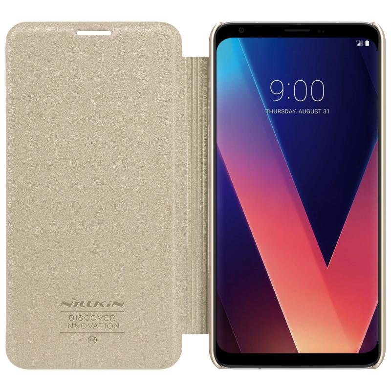 Husa LG V30 NILLKIN Sparkle Flip Auriu