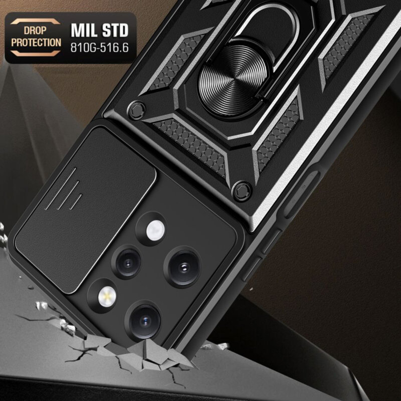 Husa Xiaomi Redmi Note 12 5G protectie camera Techsuit CamShield Series, negru