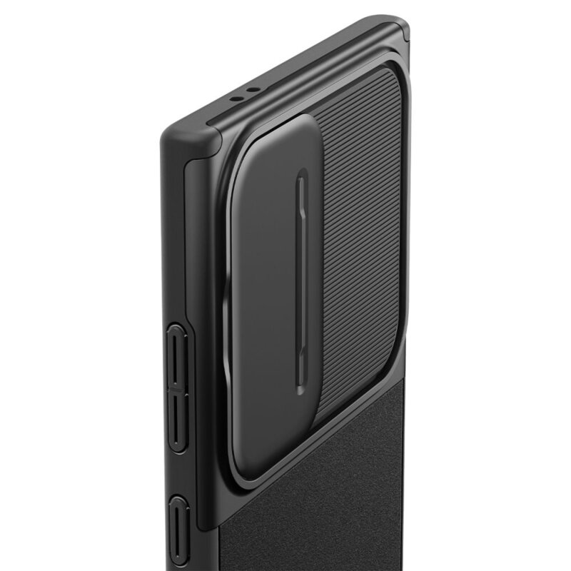 Husa Samsung Galaxy S24 Ultra Spigen Optik Armor, negru
