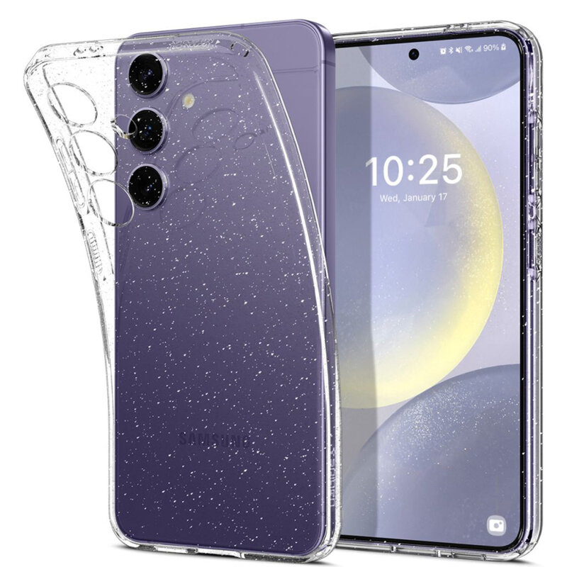 Husa Samsung Galaxy S24 Spigen Liquid Crystal Glitter, Crystal Quartz -  CatMobile