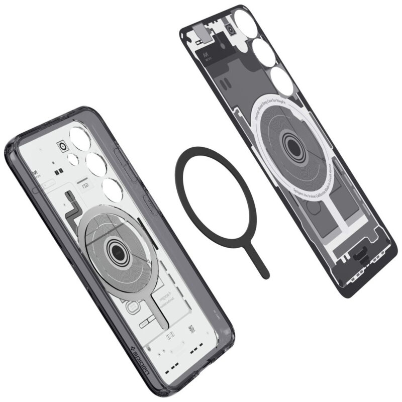 Husa Samsung Galaxy S24 Spigen Ultra Hybrid Zero One OneTap MagSafe Ring, negru