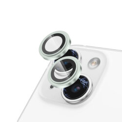 Folie sticla iPhone 15 Plus Lito S+ Camera Protector, verde